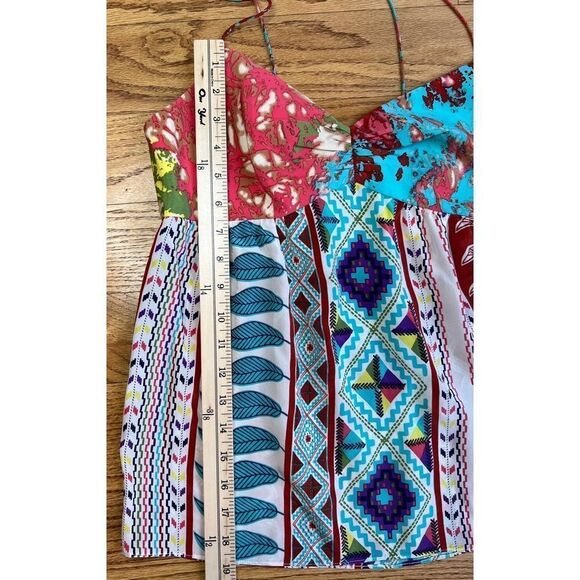 TIBI 100% Silk Multicolored Printed Camisole Tank Size 6 - Picture 10 of 12